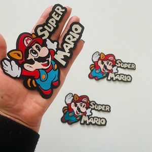 Mario Bros, Iron on,appliqué, Sew on